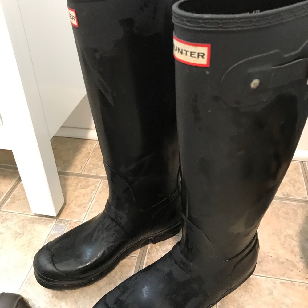 Hunter Matt Black Boots